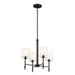 Kichler Canada - Four Light Chandelier - Ali - Black- Union Lighting Luminaires Decor