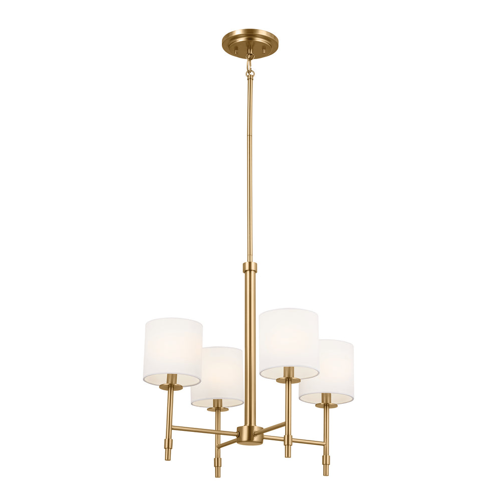 Kichler Canada - Four Light Chandelier - Ali - Brushed Natural Brass- Union Lighting Luminaires Decor