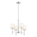 Kichler Canada - Four Light Chandelier - Ali - Polished Nickel- Union Lighting Luminaires Decor