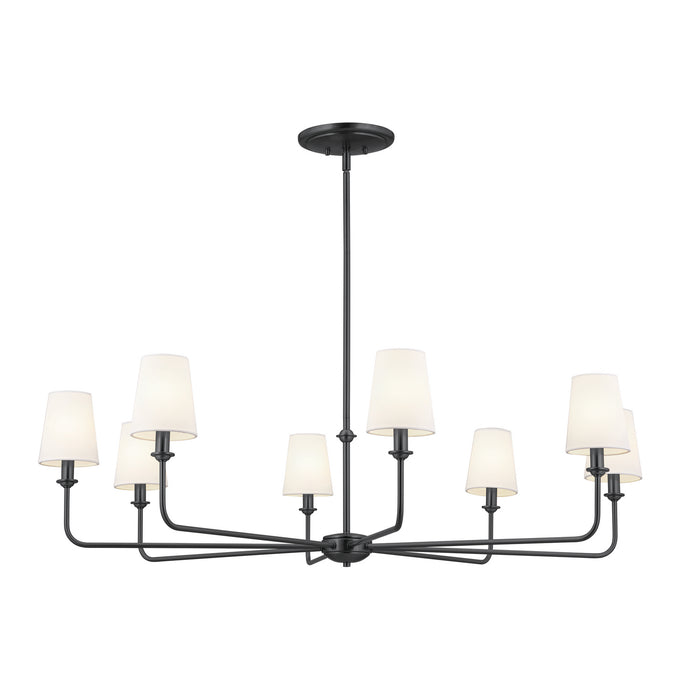 Kichler Canada - Eight Light Chandelier - Pallas - Black- Union Lighting Luminaires Decor