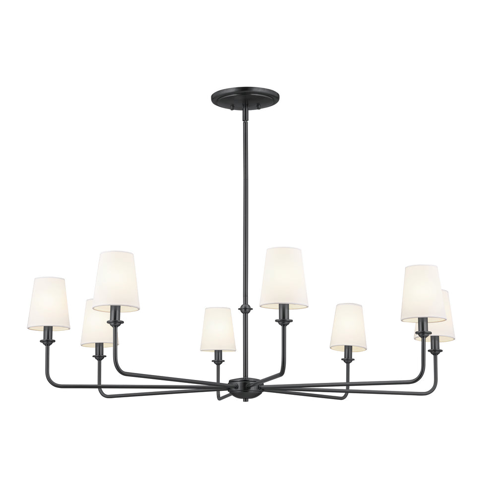 Kichler Canada - Eight Light Chandelier - Pallas - Black- Union Lighting Luminaires Decor