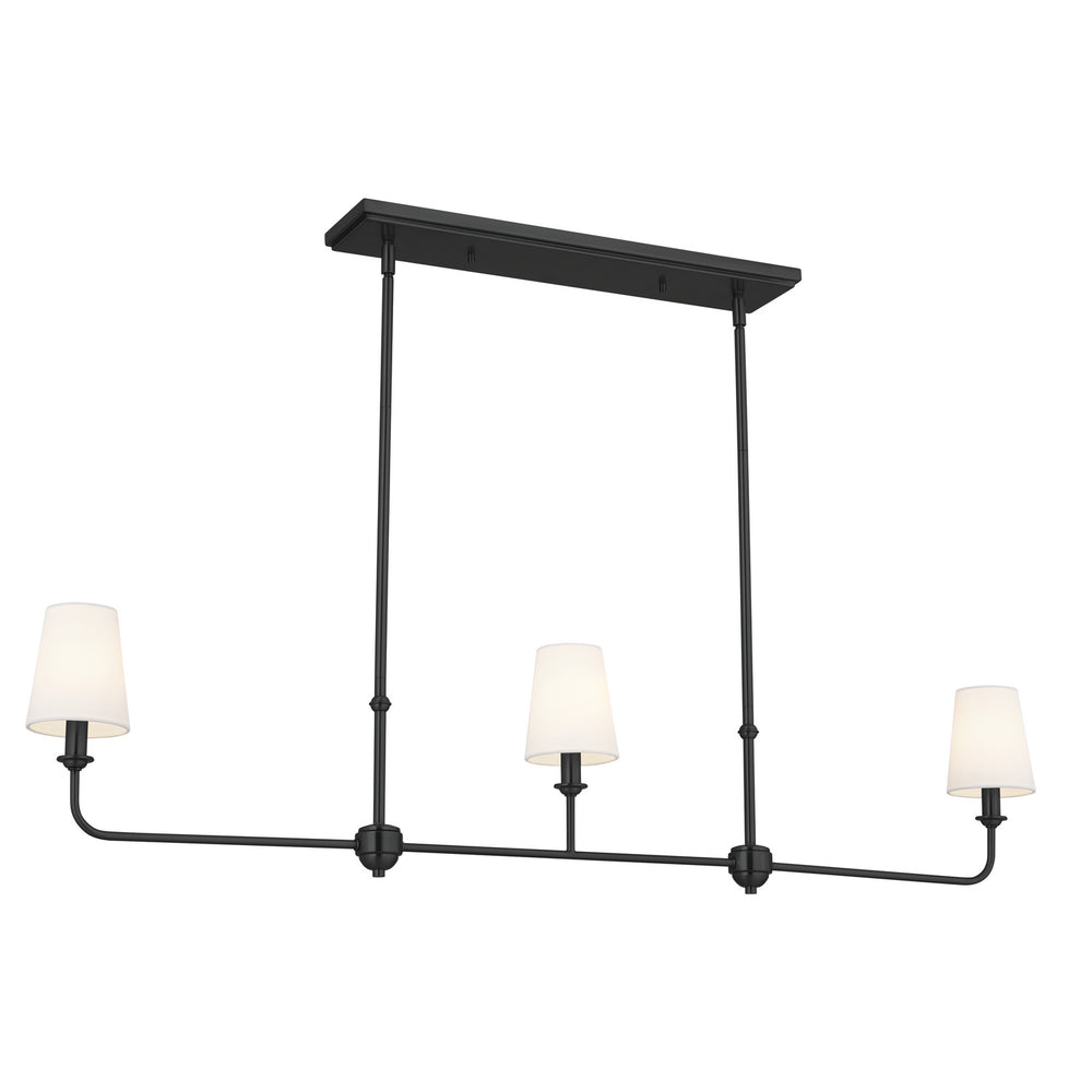 Kichler Canada - Three Light Linear Chandelier - Pallas - Black- Union Lighting Luminaires Decor