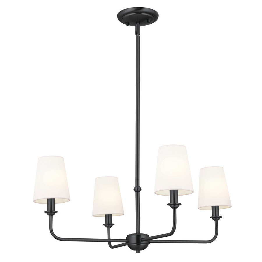 Kichler Canada - Four Light Chandelier - Pallas - Black- Union Lighting Luminaires Decor