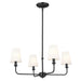 Kichler Canada - Four Light Chandelier - Pallas - Black- Union Lighting Luminaires Decor