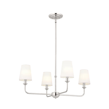 Kichler Canada - Four Light Chandelier - Pallas - Polished Nickel- Union Lighting Luminaires Decor