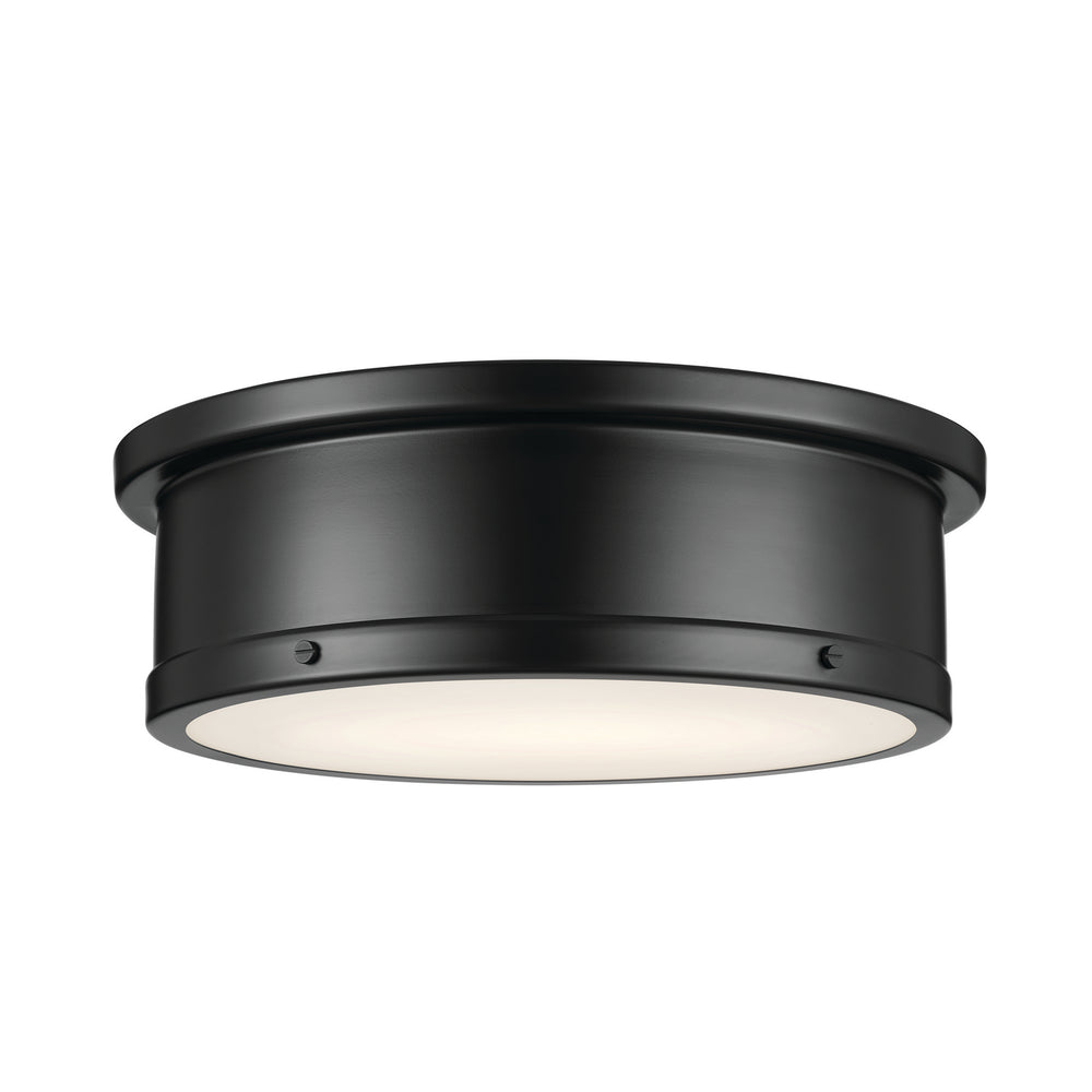 Kichler Canada - Three Light Flush Mount - Serca - Black- Union Lighting Luminaires Decor
