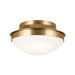 Kichler Canada - Two Light Flush Mount - Bretta - Brushed Natural Brass- Union Lighting Luminaires Decor