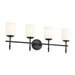 Kichler Canada - Four Light Bath - Ali - Black- Union Lighting Luminaires Decor