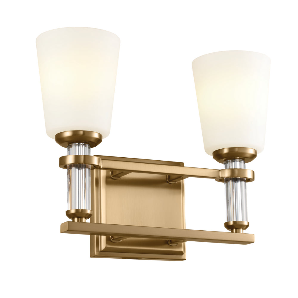 Kichler Canada - Two Light Bath - Rosalind - Brushed Natural Brass- Union Lighting Luminaires Decor