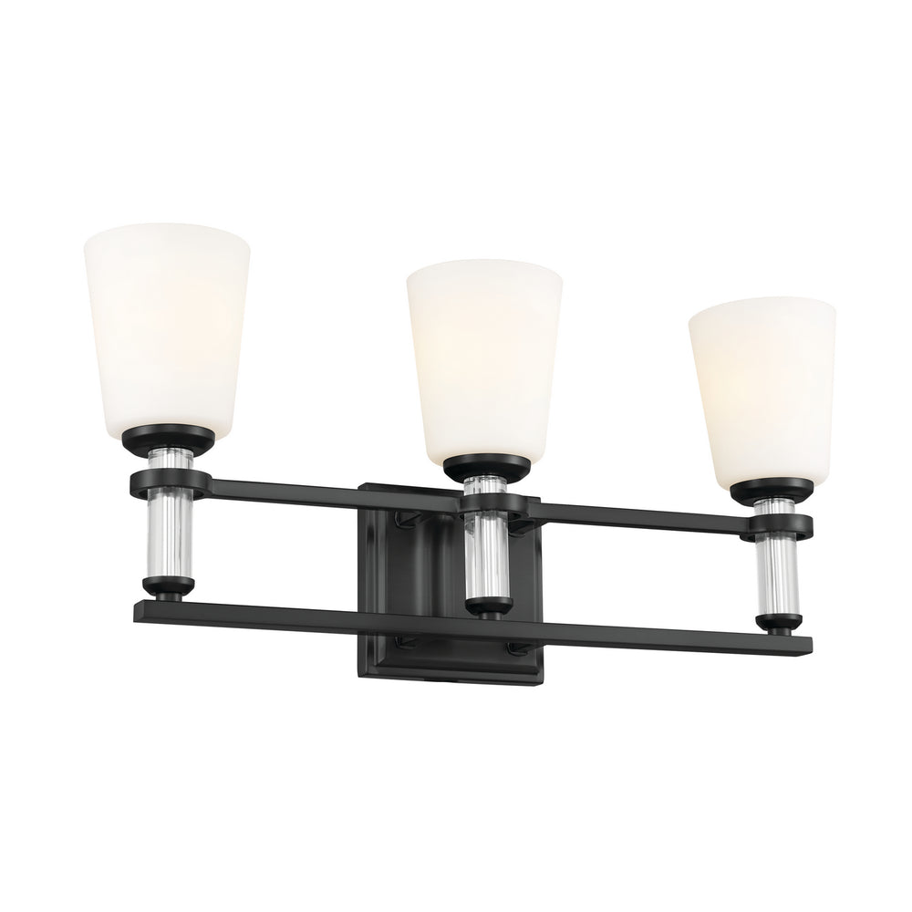 Kichler Canada - Three Light Bath - Rosalind - Black- Union Lighting Luminaires Decor