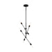 Visual Comfort Studio Canada - Six Light Chandelier - Axis - Midnight Black- Union Lighting Luminaires Decor
