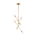 Visual Comfort Studio Canada - Six Light Chandelier - Axis - Satin Brass- Union Lighting Luminaires Decor
