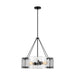 Visual Comfort Studio Canada - Four Light Chandelier - Calvert - Aged Iron- Union Lighting Luminaires Decor