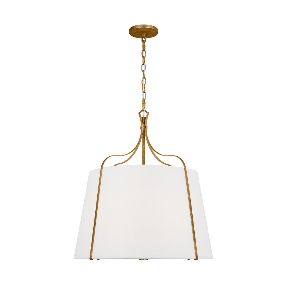 Visual Comfort Studio Canada - Four Light Pendant - Leander - Antique Gild- Union Lighting Luminaires Decor