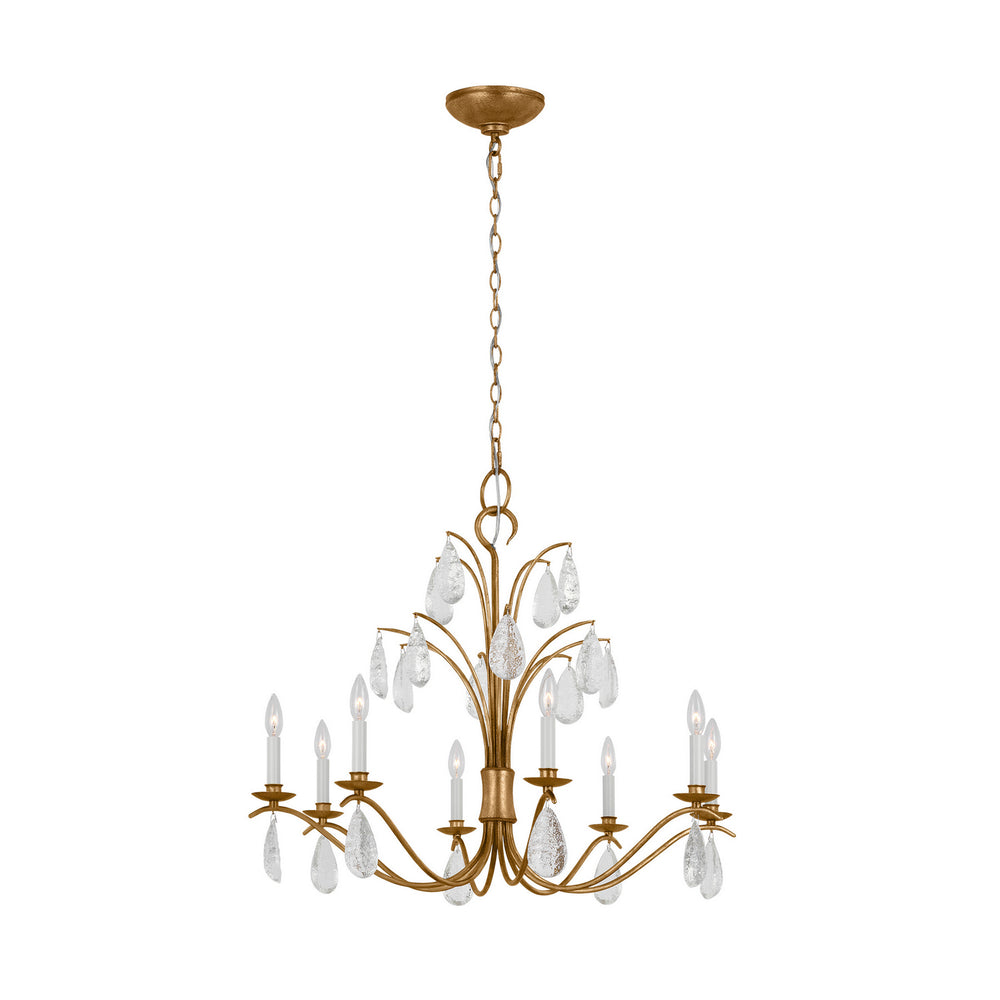 Visual Comfort Studio Canada - Eight Light Chandelier - Shannon - Antique Gild- Union Lighting Luminaires Decor