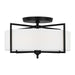 Visual Comfort Studio Canada - Three Light Semi-Flush Mount - Perno - Aged Iron- Union Lighting Luminaires Decor
