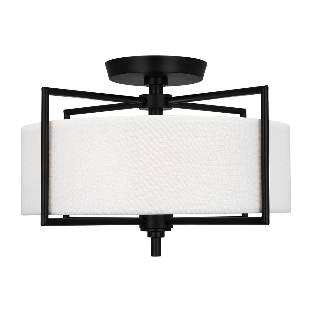 Visual Comfort Studio Canada - Two Light Semi-Flush Mount - Perno - Aged Iron- Union Lighting Luminaires Decor