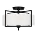 Visual Comfort Studio Canada - Two Light Semi-Flush Mount - Perno - Aged Iron- Union Lighting Luminaires Decor