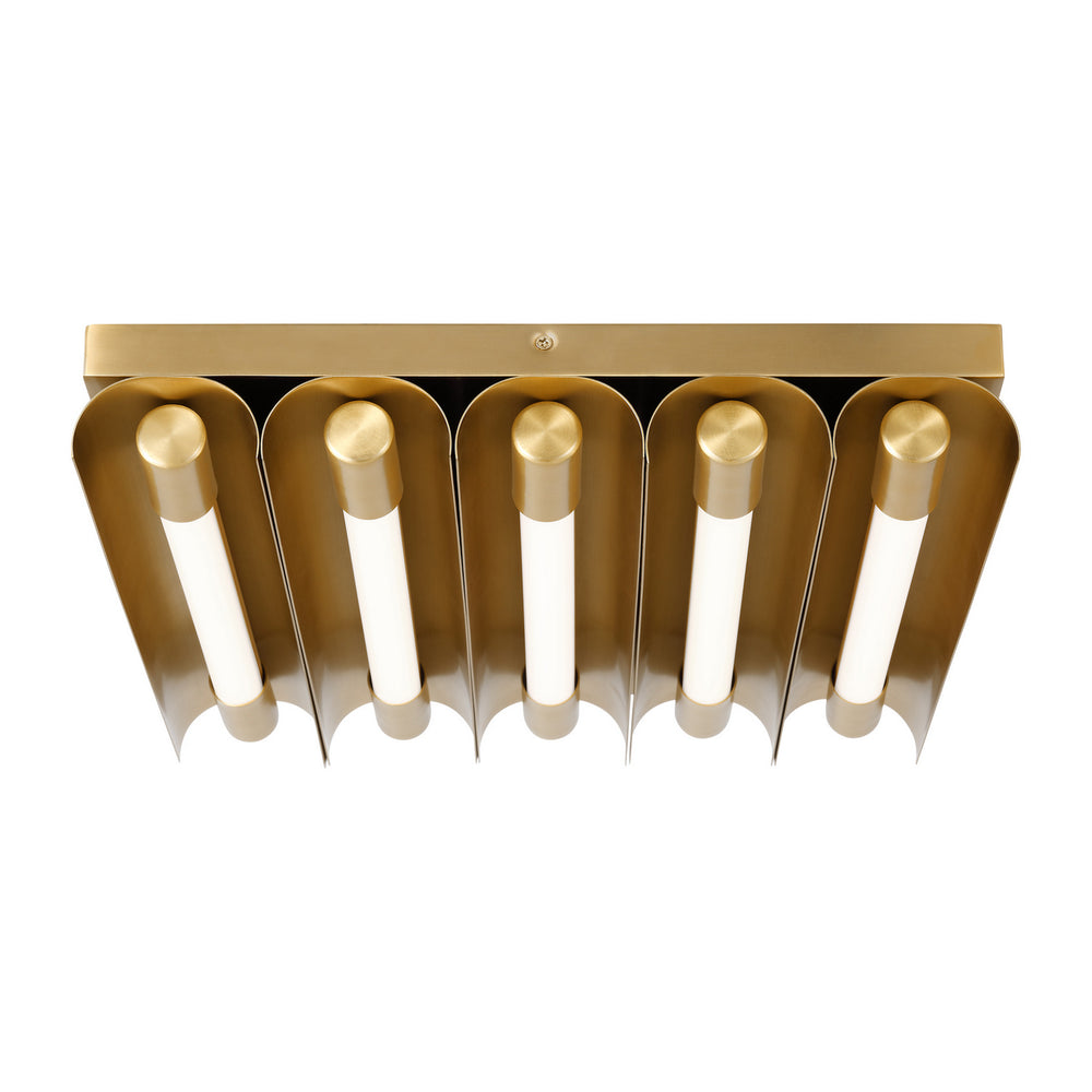 Visual Comfort Studio Canada - LED Flush Mount - Carson - Burnished Brass- Union Lighting Luminaires Decor