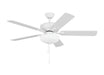 "Generation Lighting Canada. - 52"Ceiling Fan - Linden - Matte White- Union Lighting Luminaires Decor"