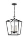Visual Comfort Studio Canada - Four Light Lantern - Dianna - Midnight Black- Union Lighting Luminaires Decor