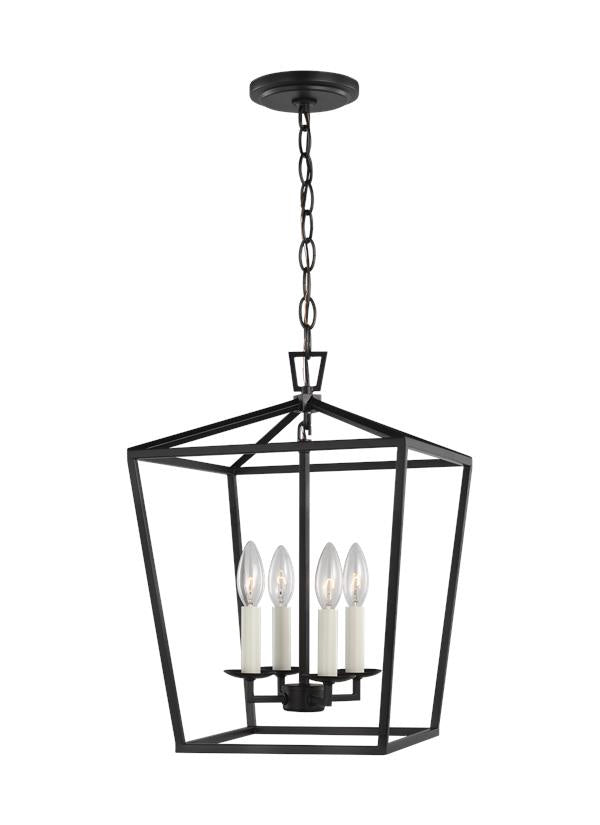 Visual Comfort Studio Canada - Four Light Lantern - Dianna - Midnight Black- Union Lighting Luminaires Decor
