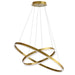 Dainolite Canada - LED Chandelier - Circulo - Aged Brass- Union Lighting Luminaires Decor