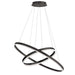 Dainolite Canada - LED Chandelier - Circulo - Matte Black- Union Lighting Luminaires Decor