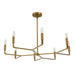 Dainolite Canada - Eight Light Chandelier - Colette - Aged Brass- Union Lighting Luminaires Decor