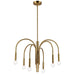 Dainolite Canada - Six Light Chandelier - Callway - Aged Brass- Union Lighting Luminaires Decor