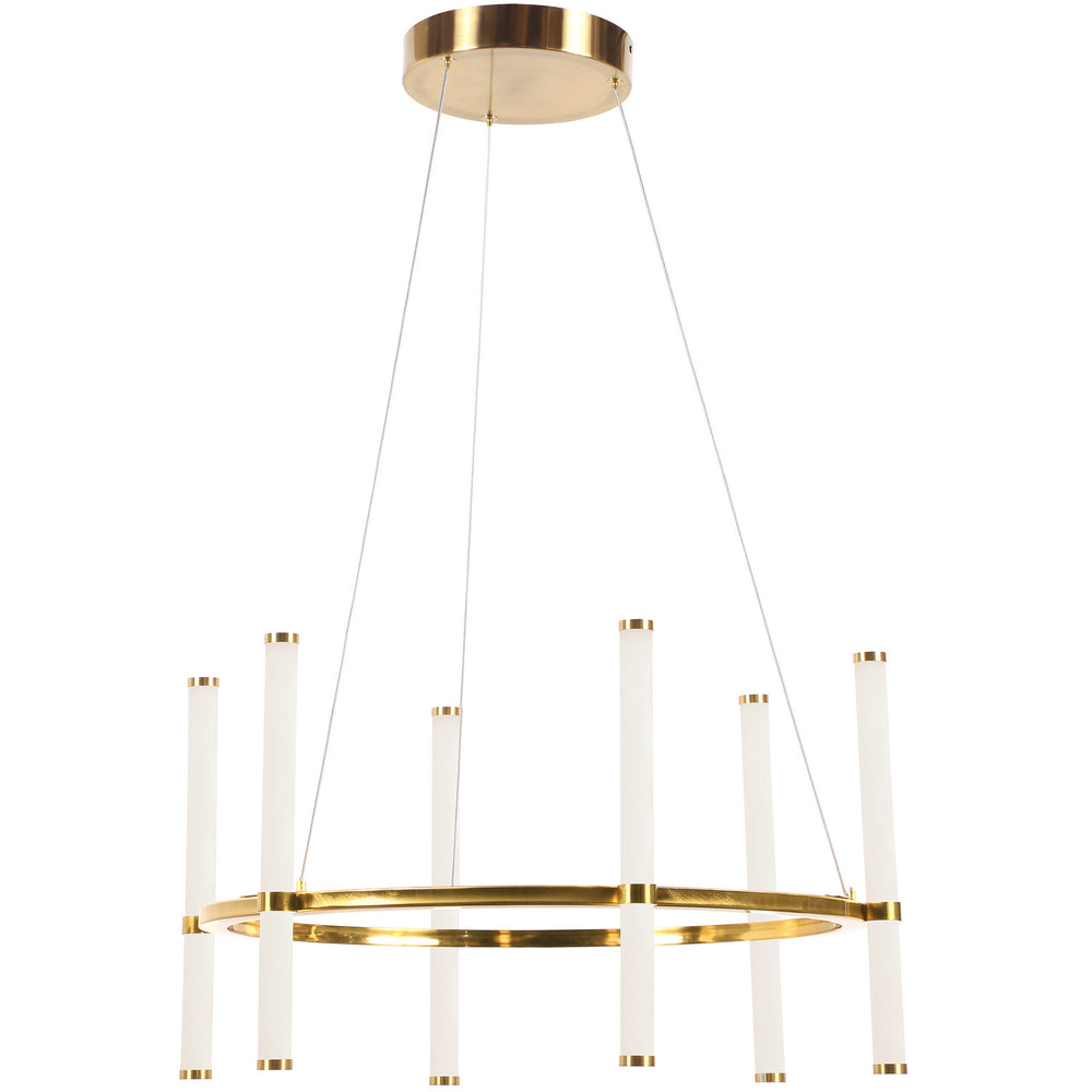 Dainolite Canada - LED Chandelier - Corvette - Aged Brass- Union Lighting Luminaires Decor
