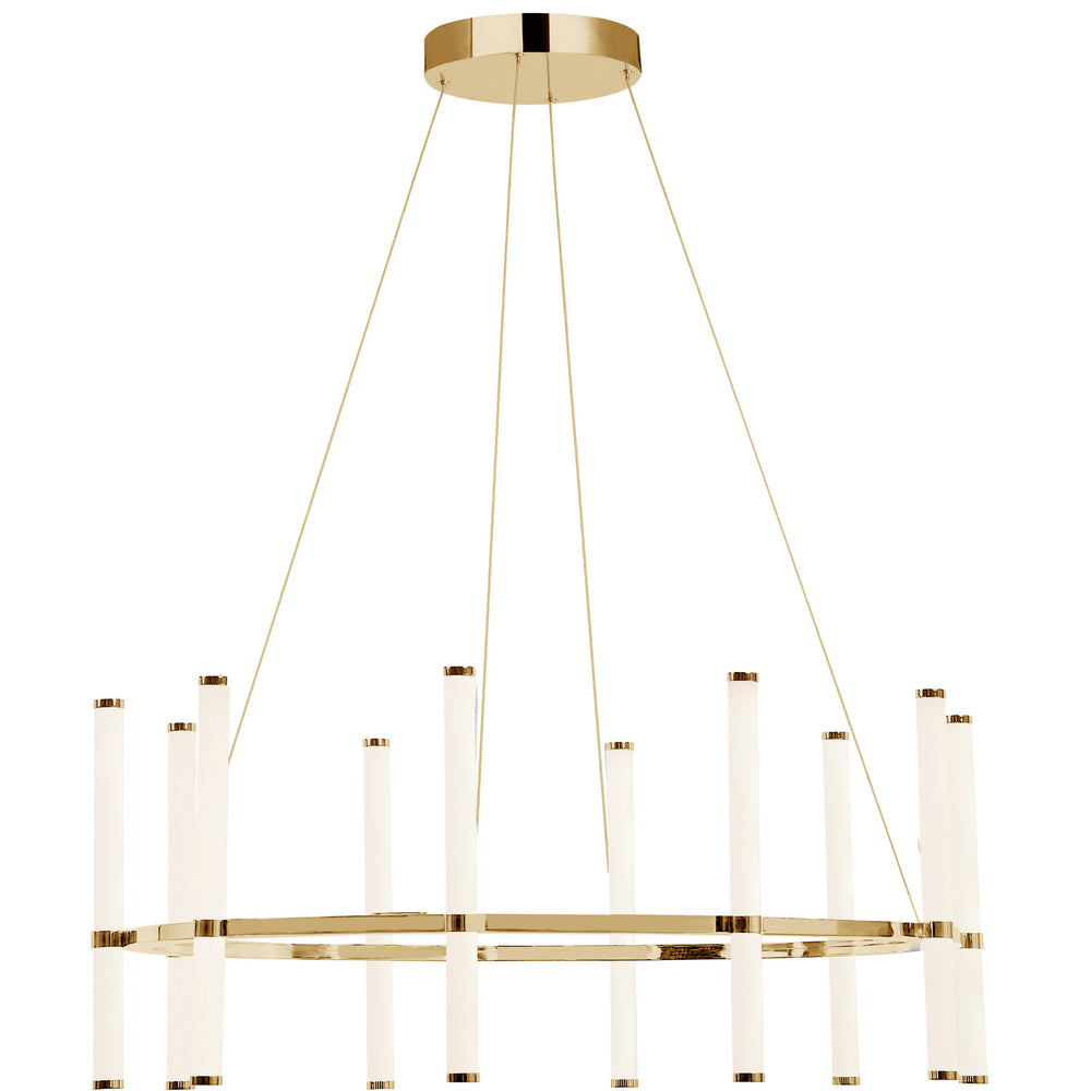 Dainolite Canada - LED Chandelier - Corvette - Aged Brass- Union Lighting Luminaires Decor
