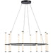 Dainolite Canada - LED Chandelier - Corvette - Black- Union Lighting Luminaires Decor