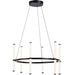 Dainolite Canada - LED Chandelier - Corvette - Black- Union Lighting Luminaires Decor