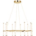 Dainolite Canada - LED Chandelier - Corvette - Aged Brass- Union Lighting Luminaires Decor
