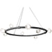 Dainolite Canada - 12 Light Chandelier - Pearlene - Matte Black- Union Lighting Luminaires Decor