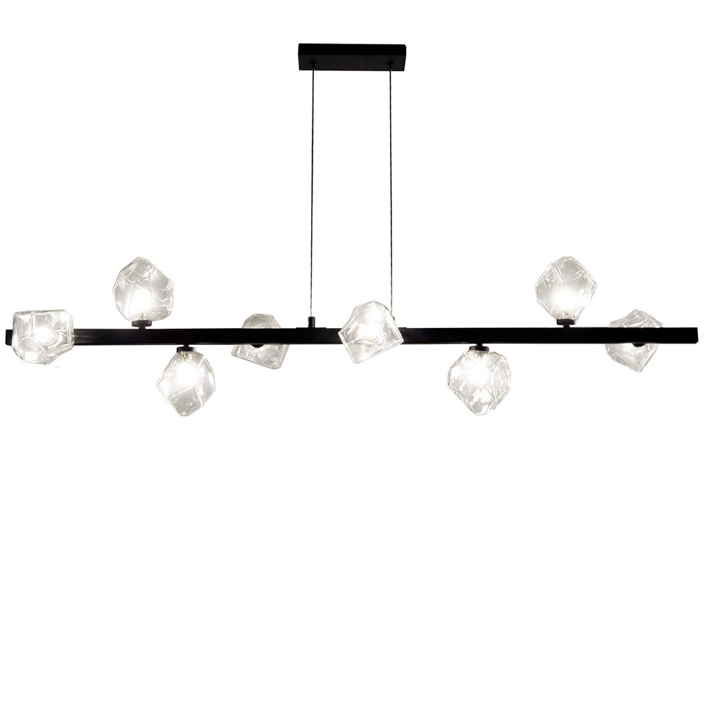 Dainolite Canada - Eight Light Pendant - Pearlene - Matte Black- Union Lighting Luminaires Decor