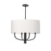 Dainolite Canada - Four Light Chandelier - Eleanor - White- Union Lighting Luminaires Decor