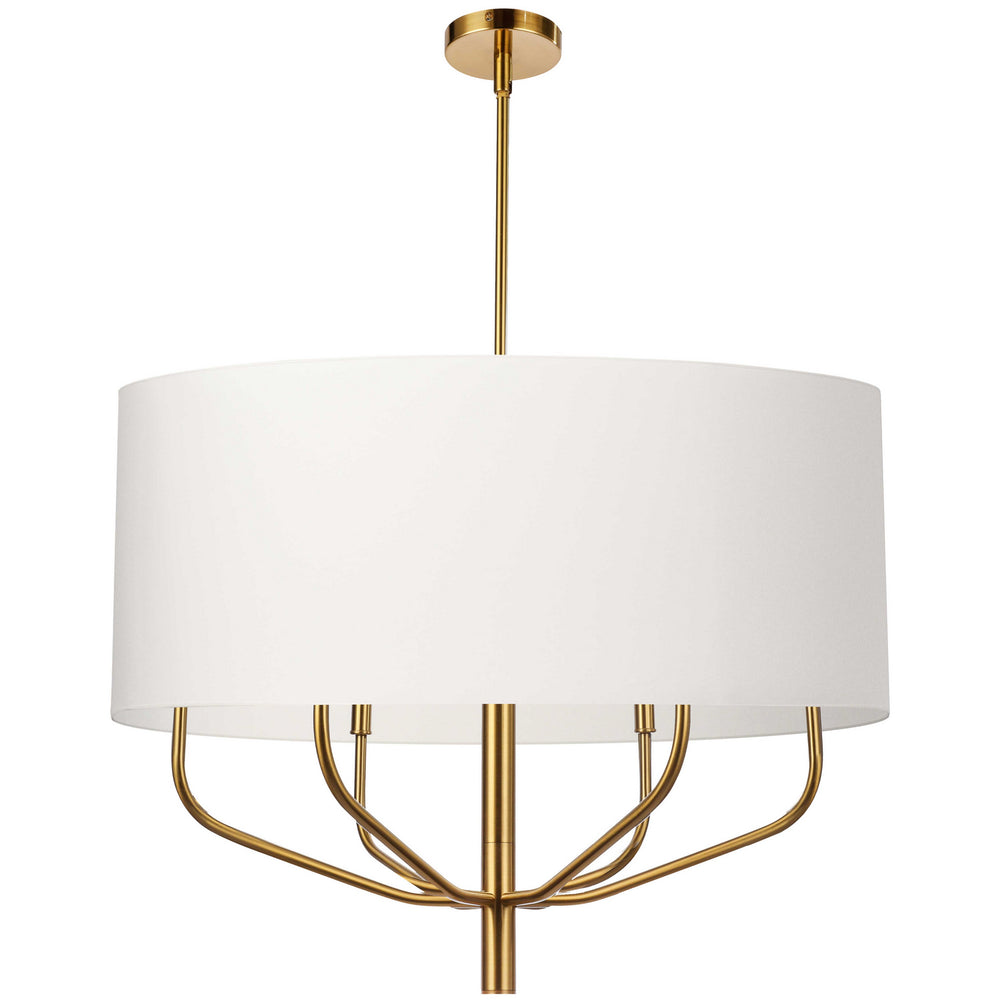 Dainolite Canada - Six Light Chandelier - Eleanor - White- Union Lighting Luminaires Decor