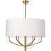 Dainolite Canada - Six Light Chandelier - Eleanor - White- Union Lighting Luminaires Decor