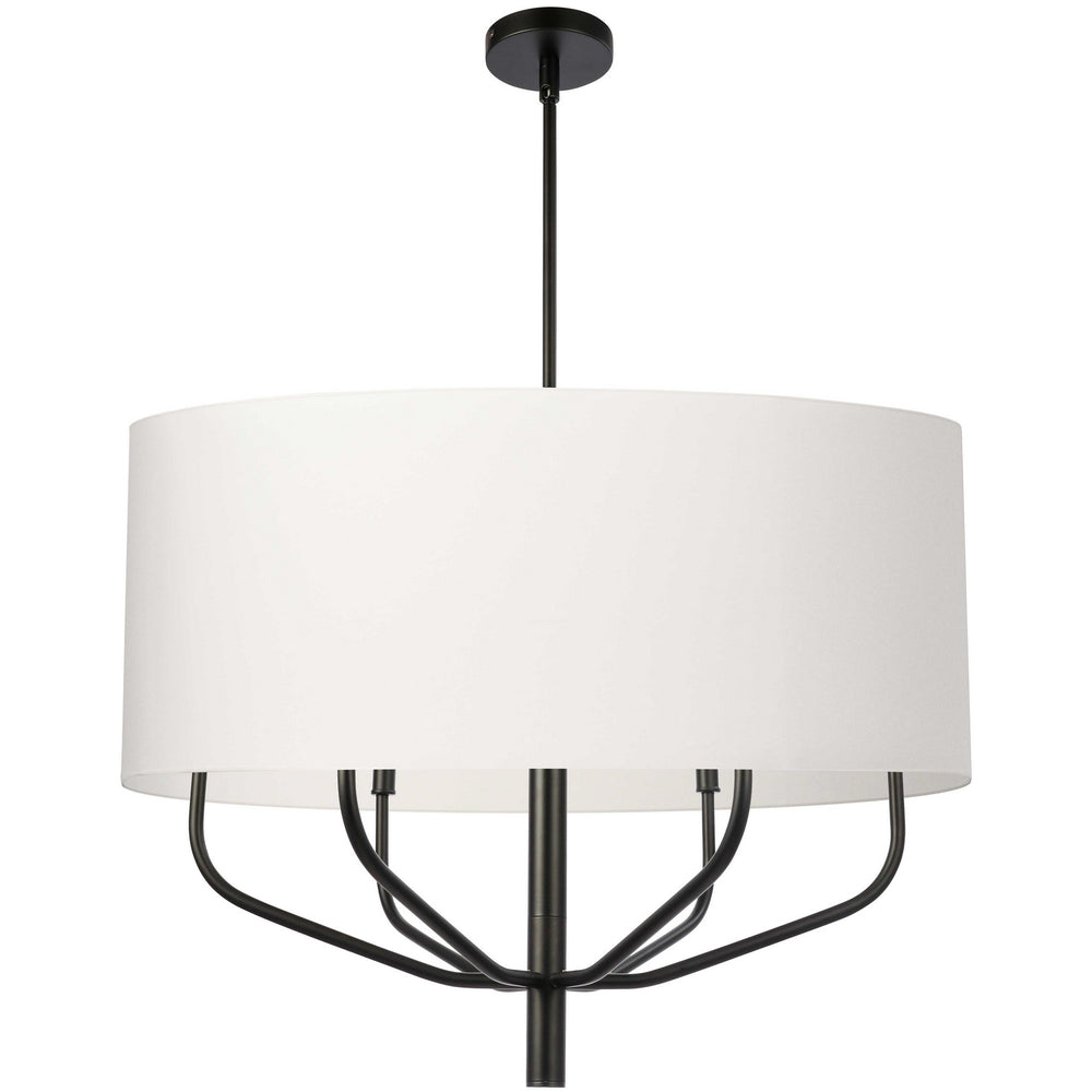 Dainolite Canada - Six Light Chandelier - Eleanor - White- Union Lighting Luminaires Decor
