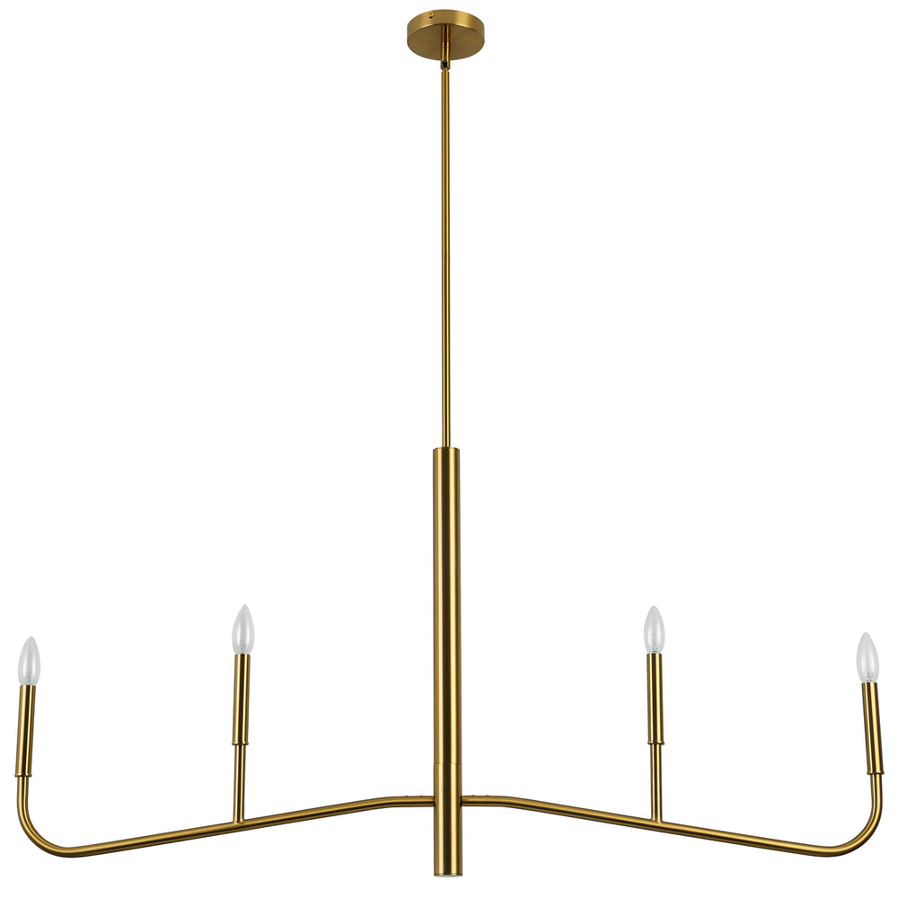 Dainolite Canada - Four Light Chandelier - Eleanor - Aged Brass- Union Lighting Luminaires Decor