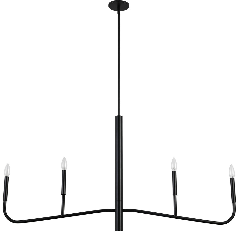 Dainolite Canada - Four Light Chandelier - Eleanor - Matte Black- Union Lighting Luminaires Decor
