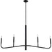 Dainolite Canada - Four Light Chandelier - Eleanor - Matte Black- Union Lighting Luminaires Decor