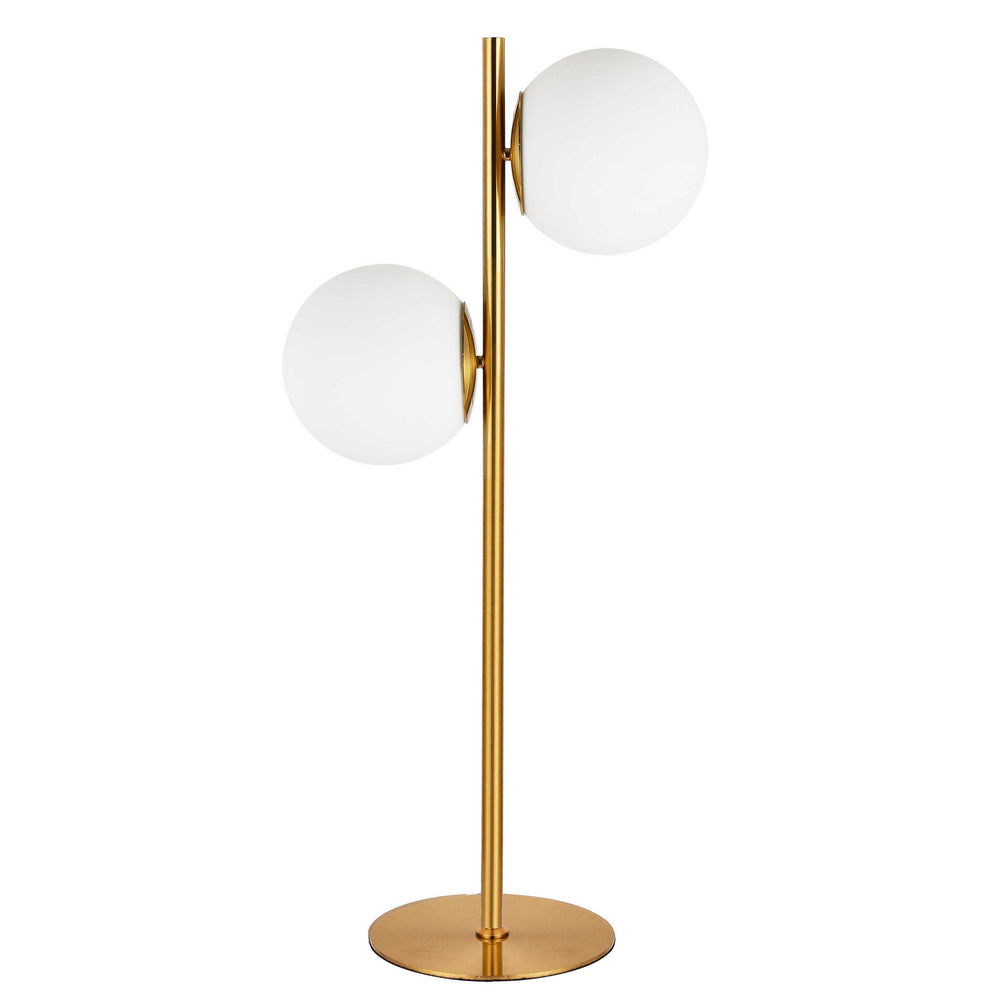 Dainolite Canada - Two Light Table Lamp - Folgar - Aged Brass- Union Lighting Luminaires Decor