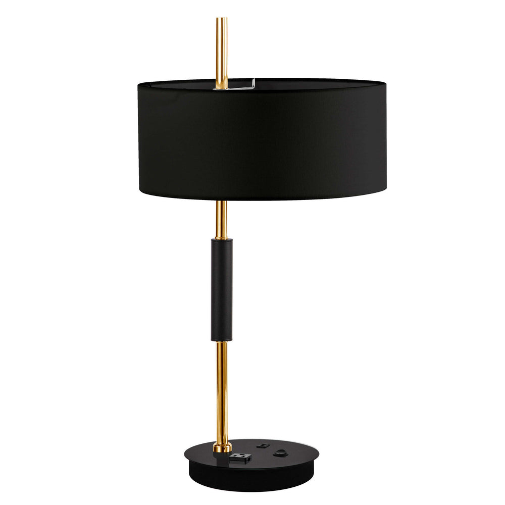 Dainolite Canada - One Light Table Lamp - Fitzgerald - Aged Brass- Union Lighting Luminaires Decor