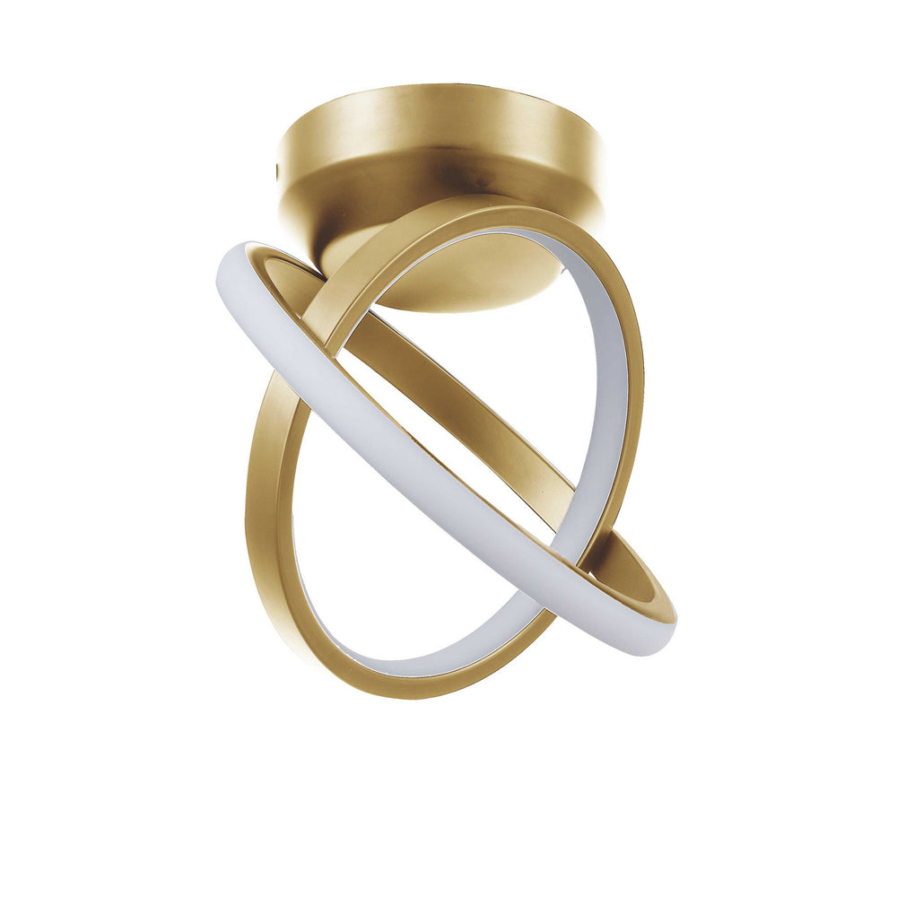 Dainolite Canada - LED Semi-Flush Mount - Philo - Aged Brass- Union Lighting Luminaires Decor