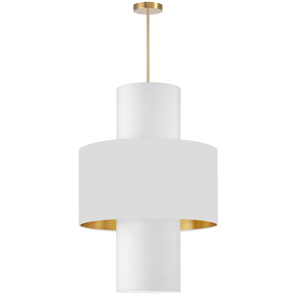 Dainolite Canada - Four Light Pendant - Patrona - White- Union Lighting Luminaires Decor