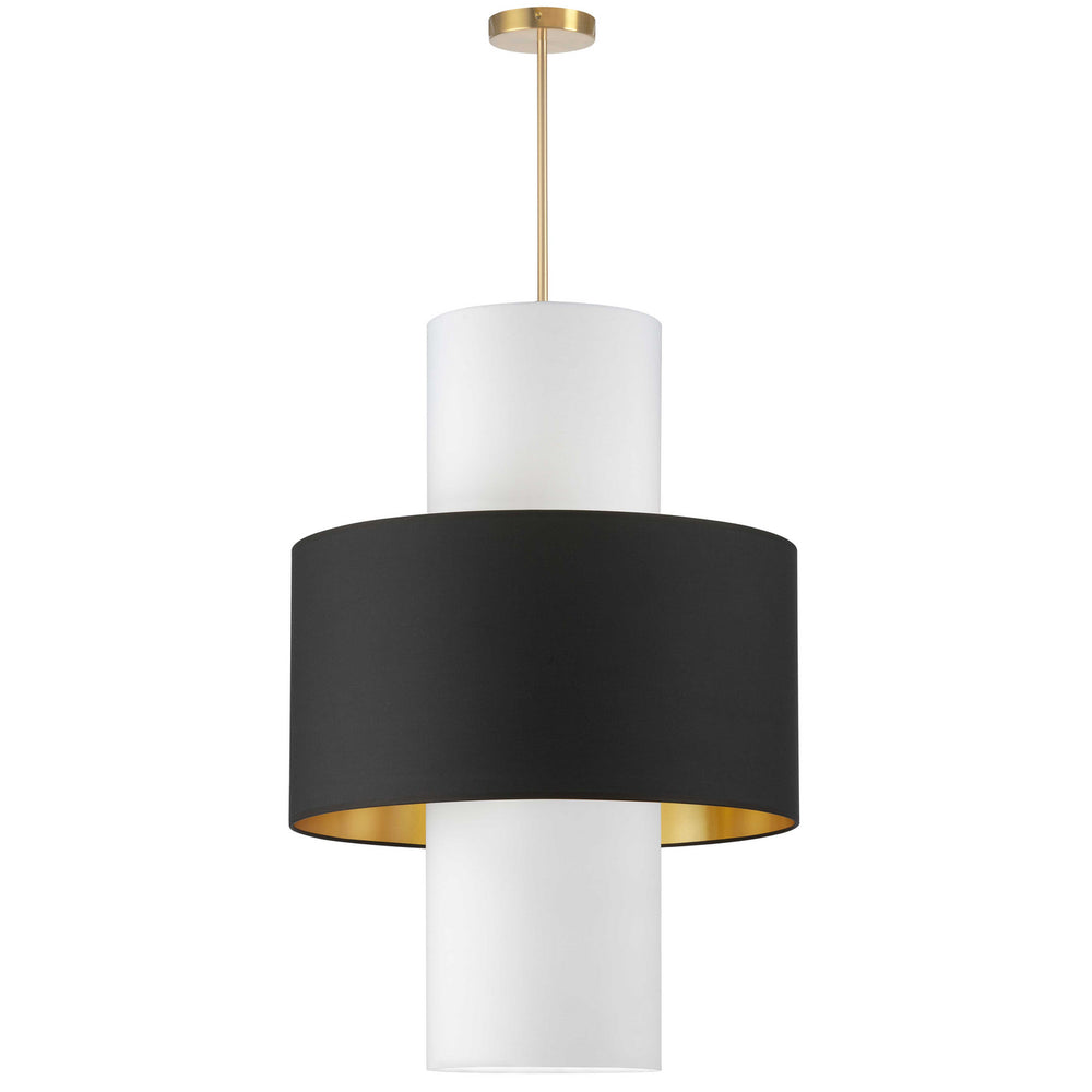 Dainolite Canada - Four Light Pendant - Patrona - Black- Union Lighting Luminaires Decor