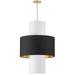 Dainolite Canada - Four Light Pendant - Patrona - Black- Union Lighting Luminaires Decor
